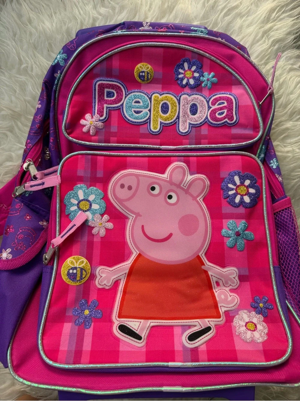 Peppa Pig Backpack with Wheels for Girls